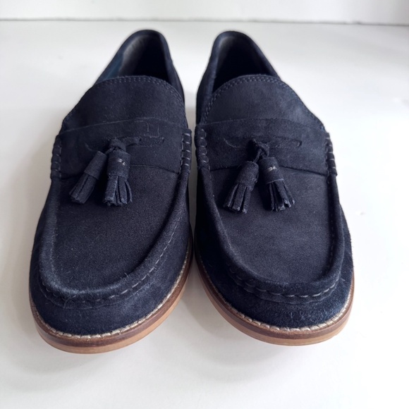  DESIGN Tassel Loafers in Navy Blue Suede with Natural Sole Size 9 NWOT main image 12